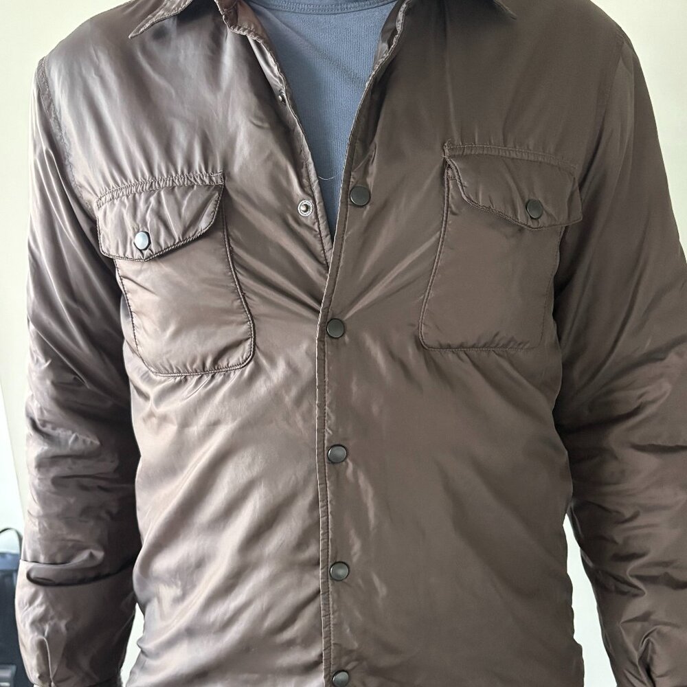 Men's Aspesi Dark Brown Nylon Shirt